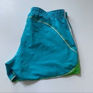 Women’s Adidas Blue and Green Shorts Small